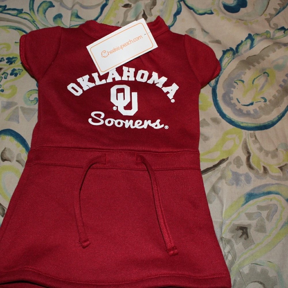 Adorable Oklahoma Sooners dress size 12-18 months